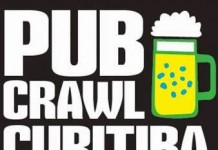 Maratona de bares Pub Crawl agora em Curitiba