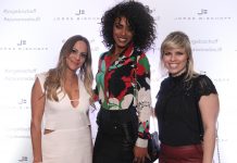 No Sofá de João Nunes: Miss Brasil Raissa Santana no lançamento da coleção L’Essence Jorge Bischoff em Curitiba