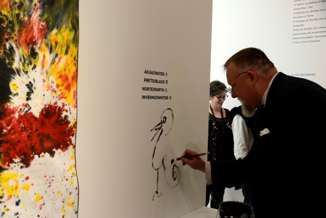Obra do artista Stevens Vaughn no MON