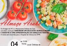 Amigos do HC promovem almoço com o melhor da culinária árabe