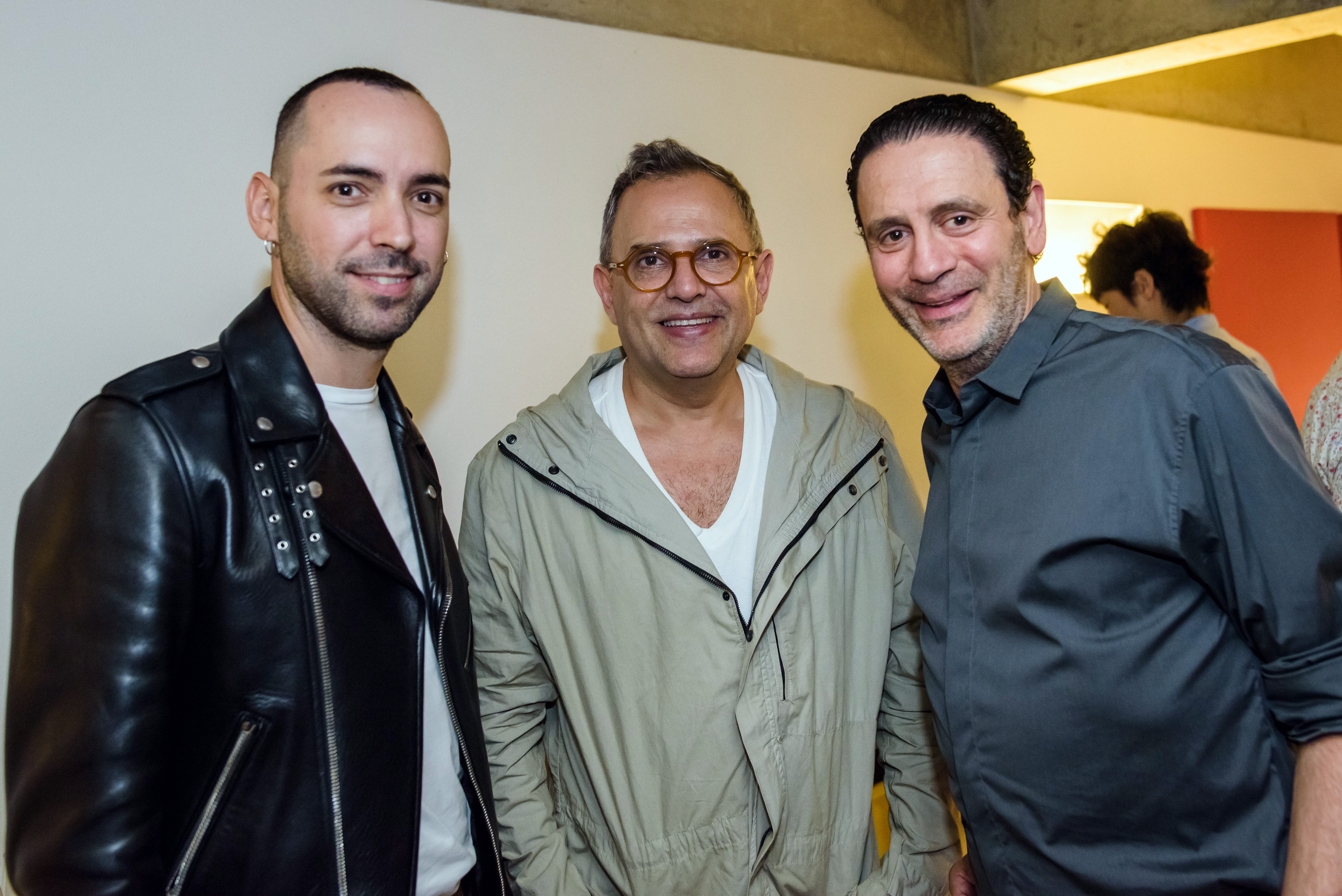 Augusto Mariotti, Paulo Borges e Roberto Davidowicz no clic de Vini Brandini
