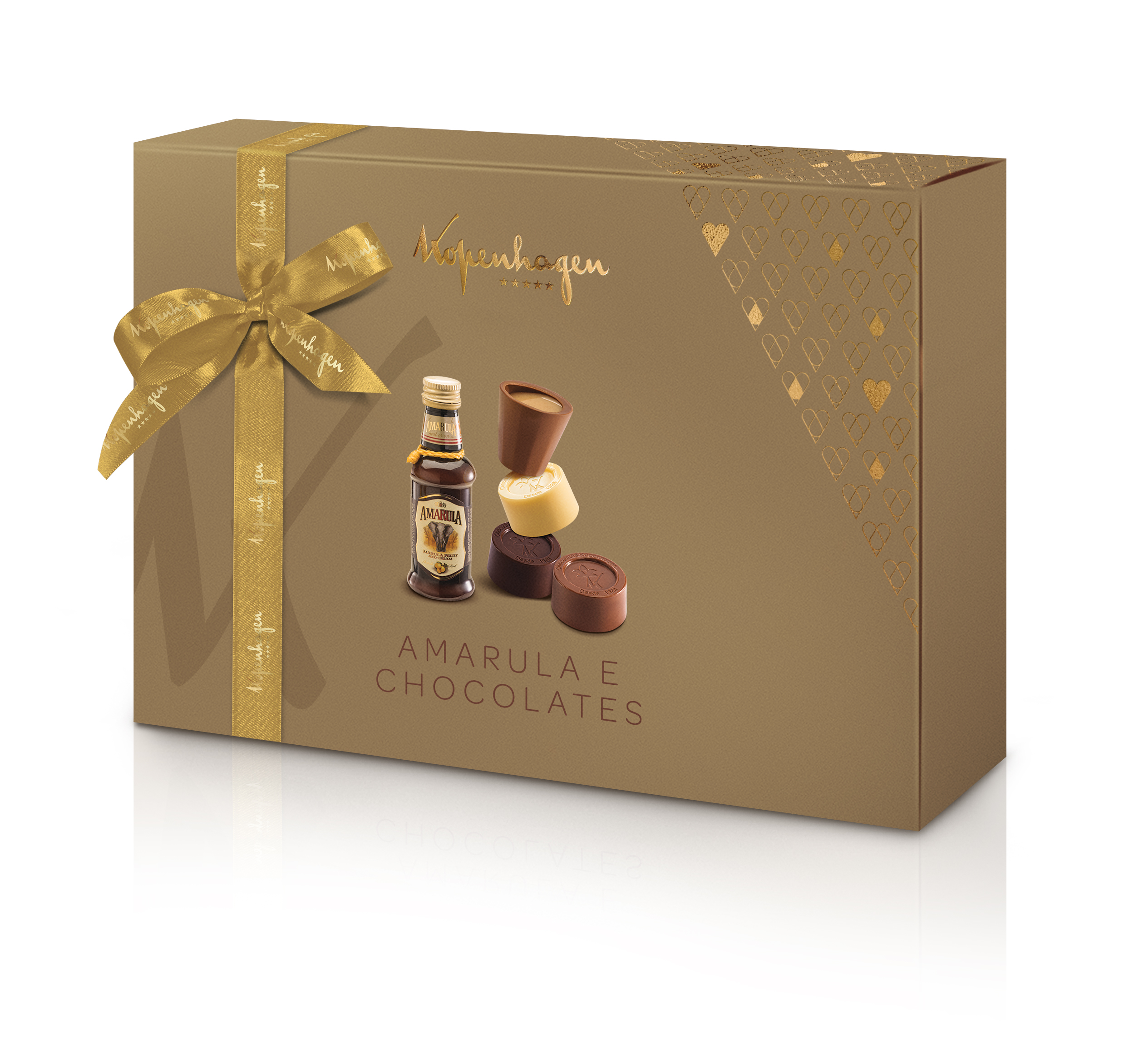 Caixa amarula e chocolate