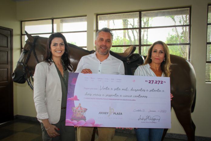 Jockey Plaza Divulgaçao entrega cheque