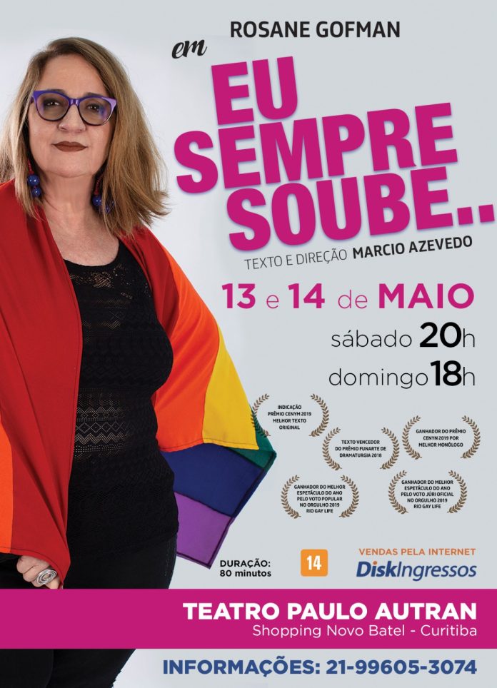flyer EU SEMPRE SOUBE em Curitiba