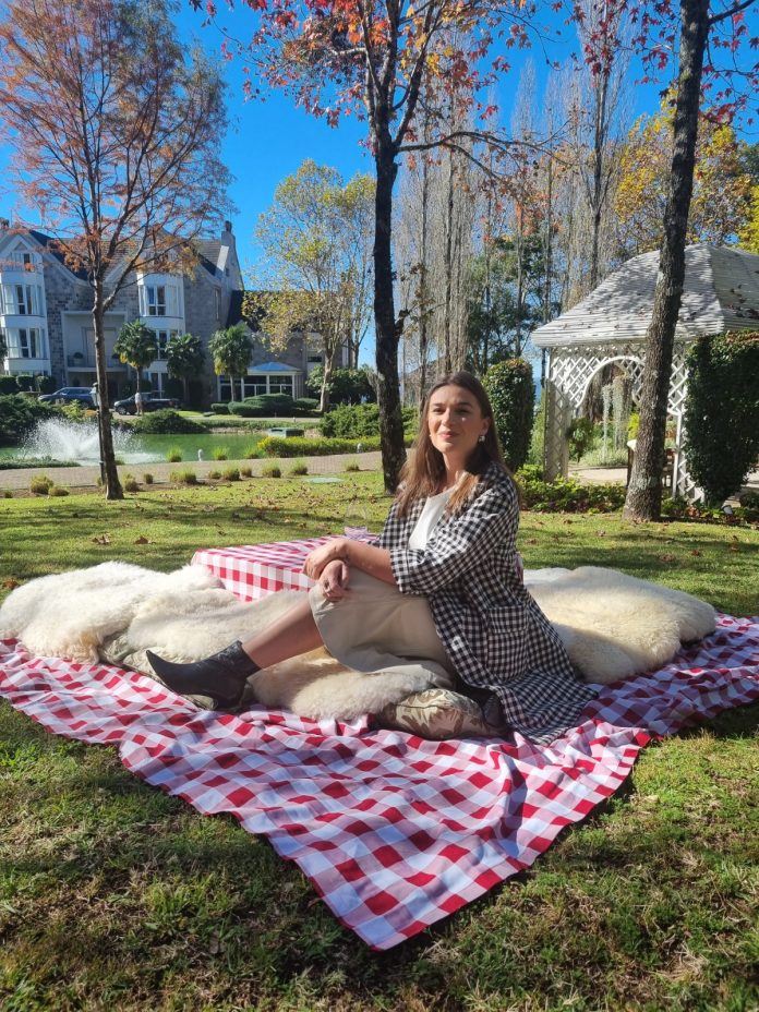 Heloisa Garrett em visita ao Catelo Saint Andrews