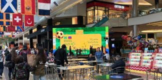Shopping Estação transmite jogos da Copa em telão gigante com programação especial para os torcedores